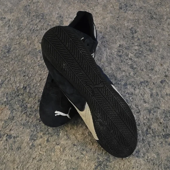 Puma Navy and White Speedcat SD Sneakers - Picture 3 of 6